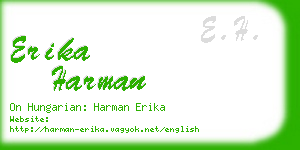 erika harman business card